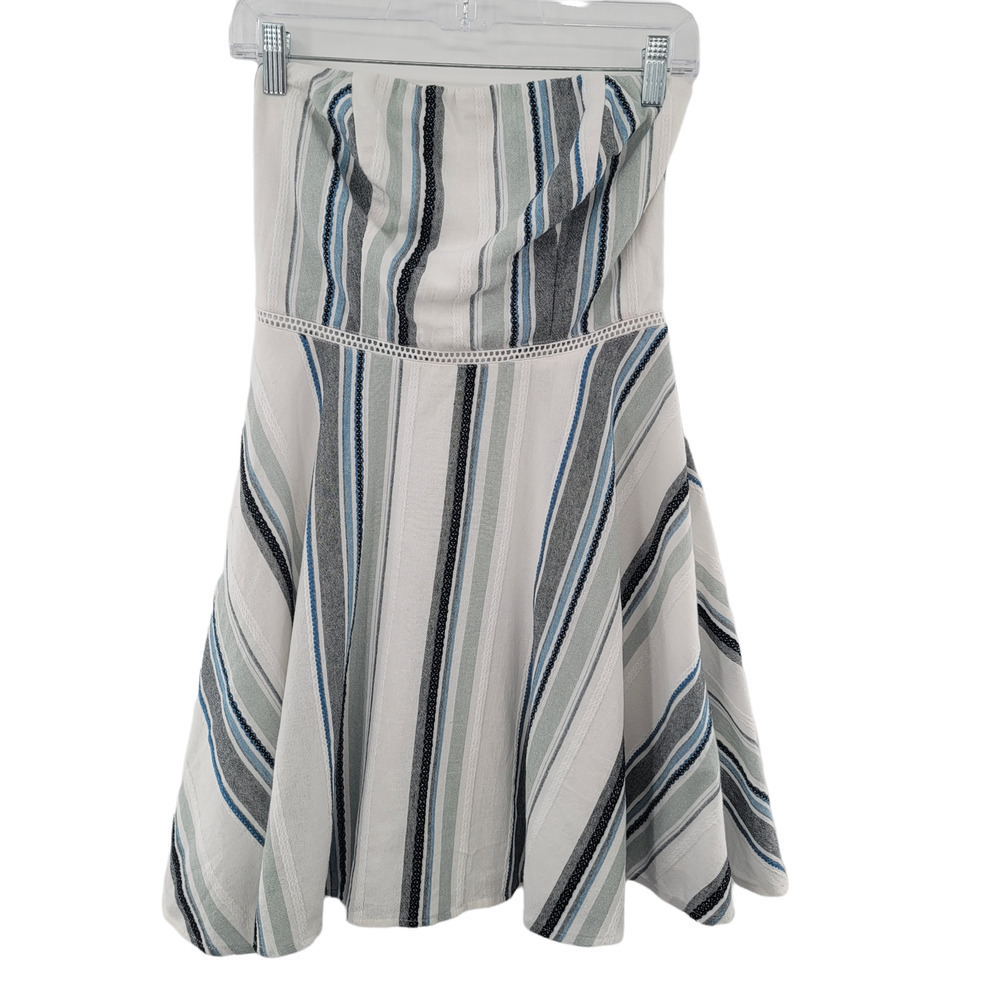 CITY Studio Juniors Striped Strapless Dress Size 7 - Picture 3 of 7